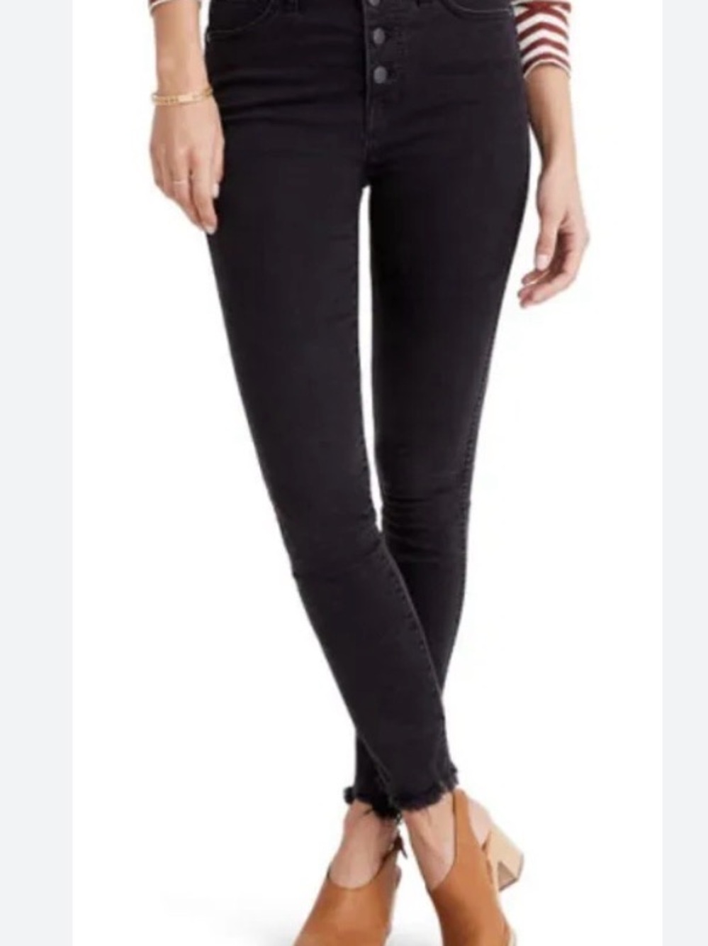 Madewell Black High-Rise Skinny Jeans